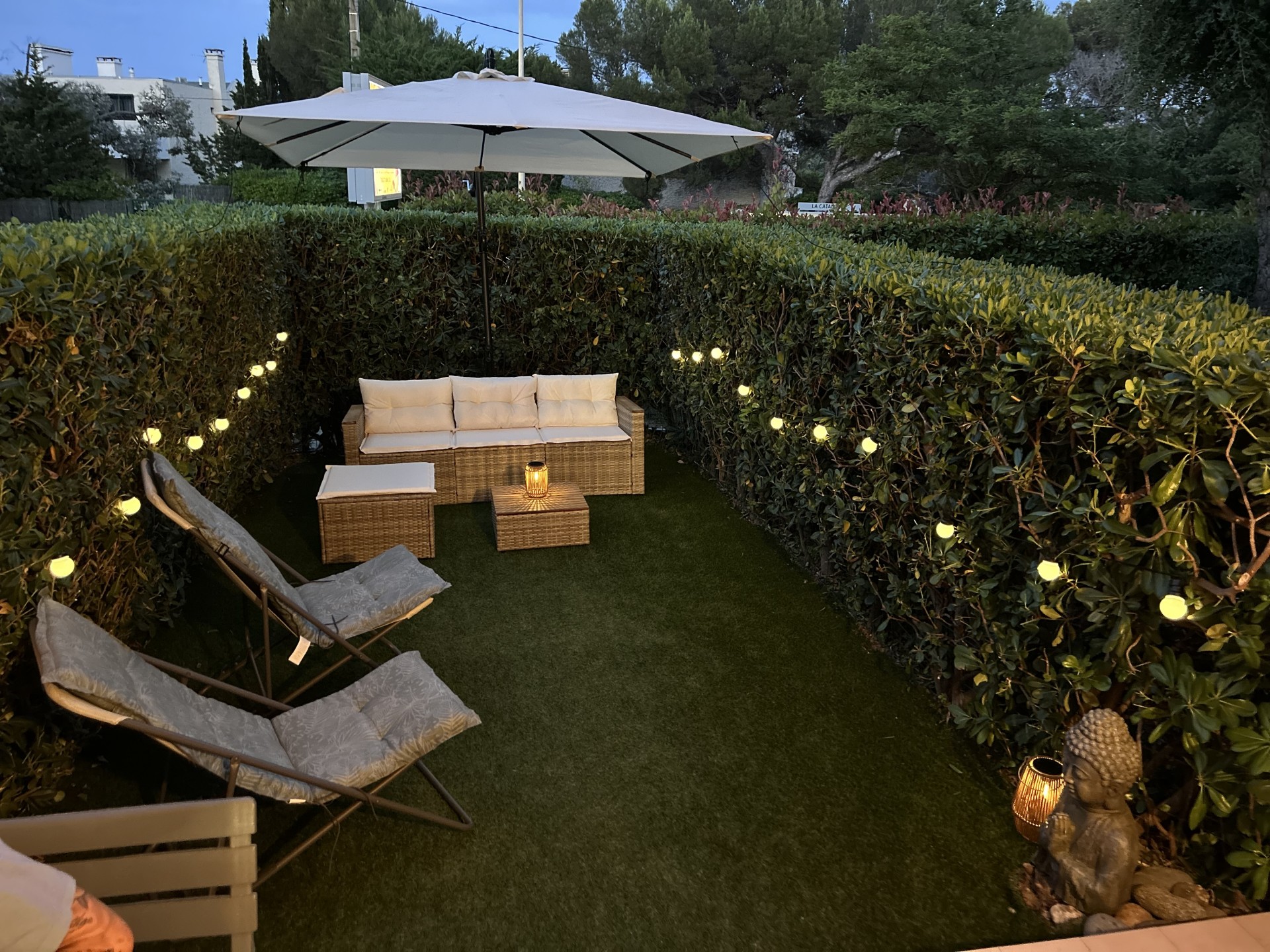 Jardin le soir